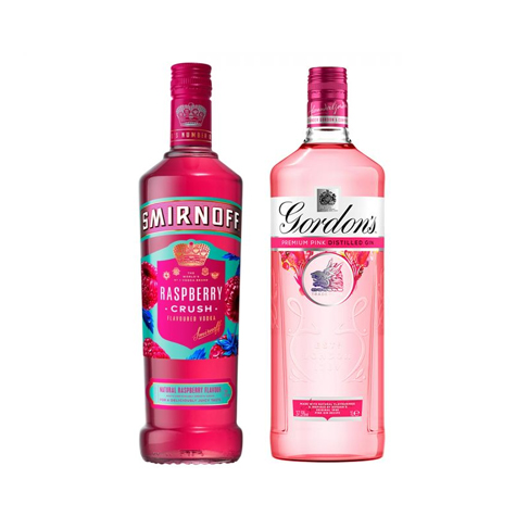 Offer SuperValu Smirnoff Raspberry Crush & Gordons